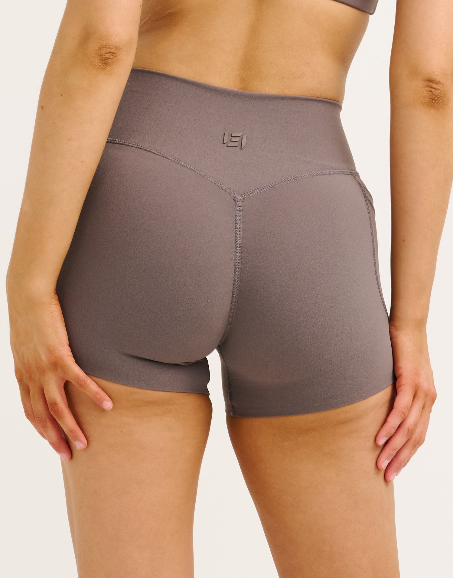 Lycra Invisible Scrunch Pocket Shorts - Slate Grey