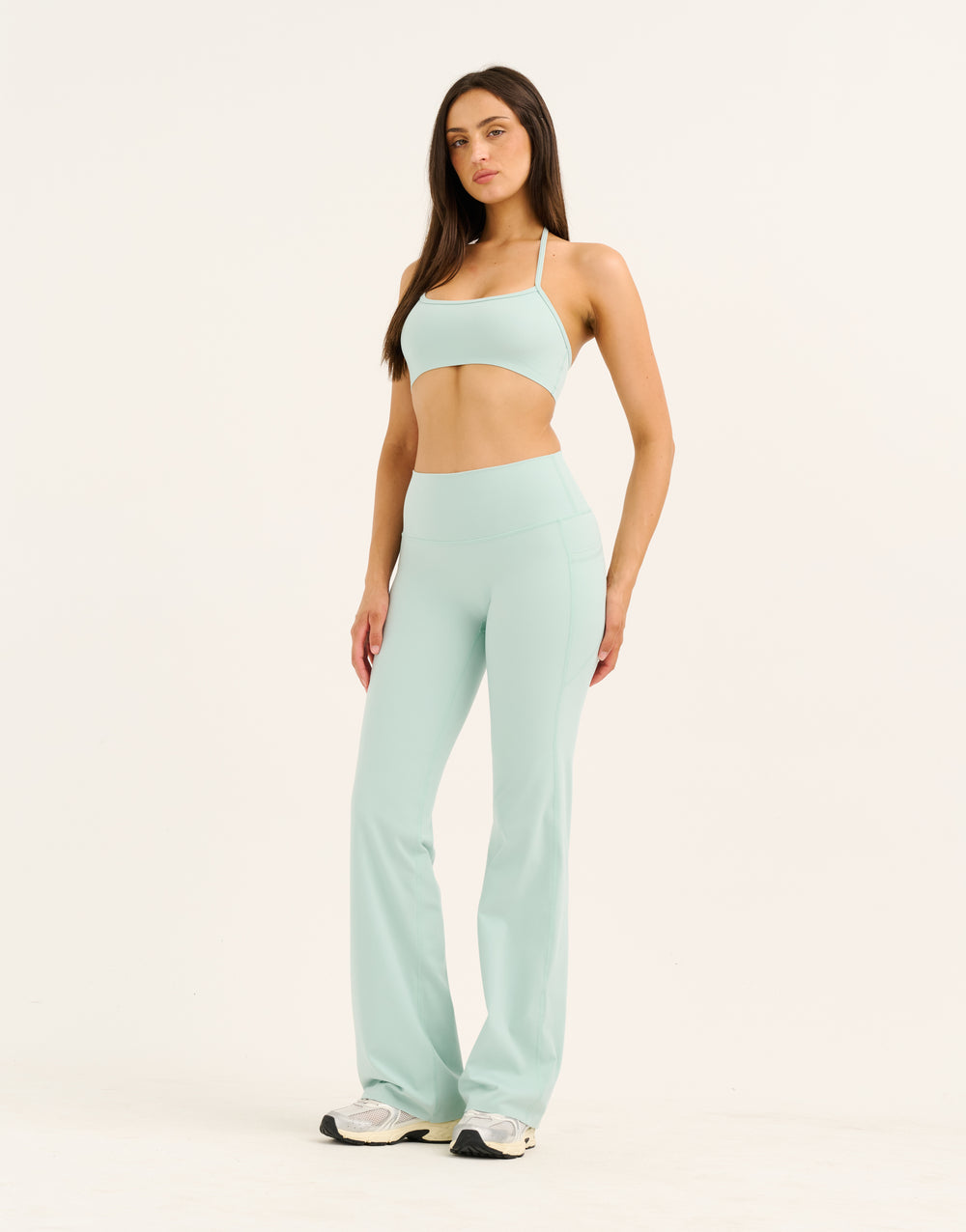 Lycra Invisible Scrunch Straight Leg Pant - Mint