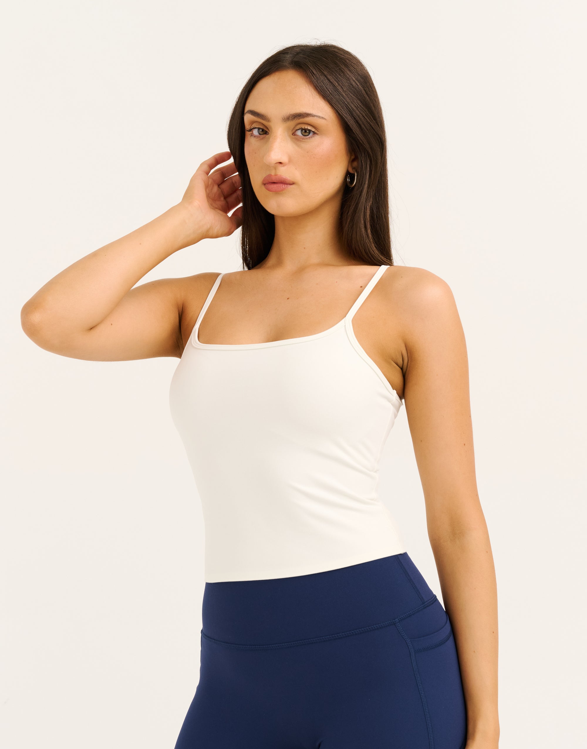 Lycra Seamless Tank - White