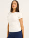Lycra Seamless Tee - White