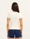 Lycra Seamless Tee - White