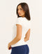 Lycra Seamless Tee - White
