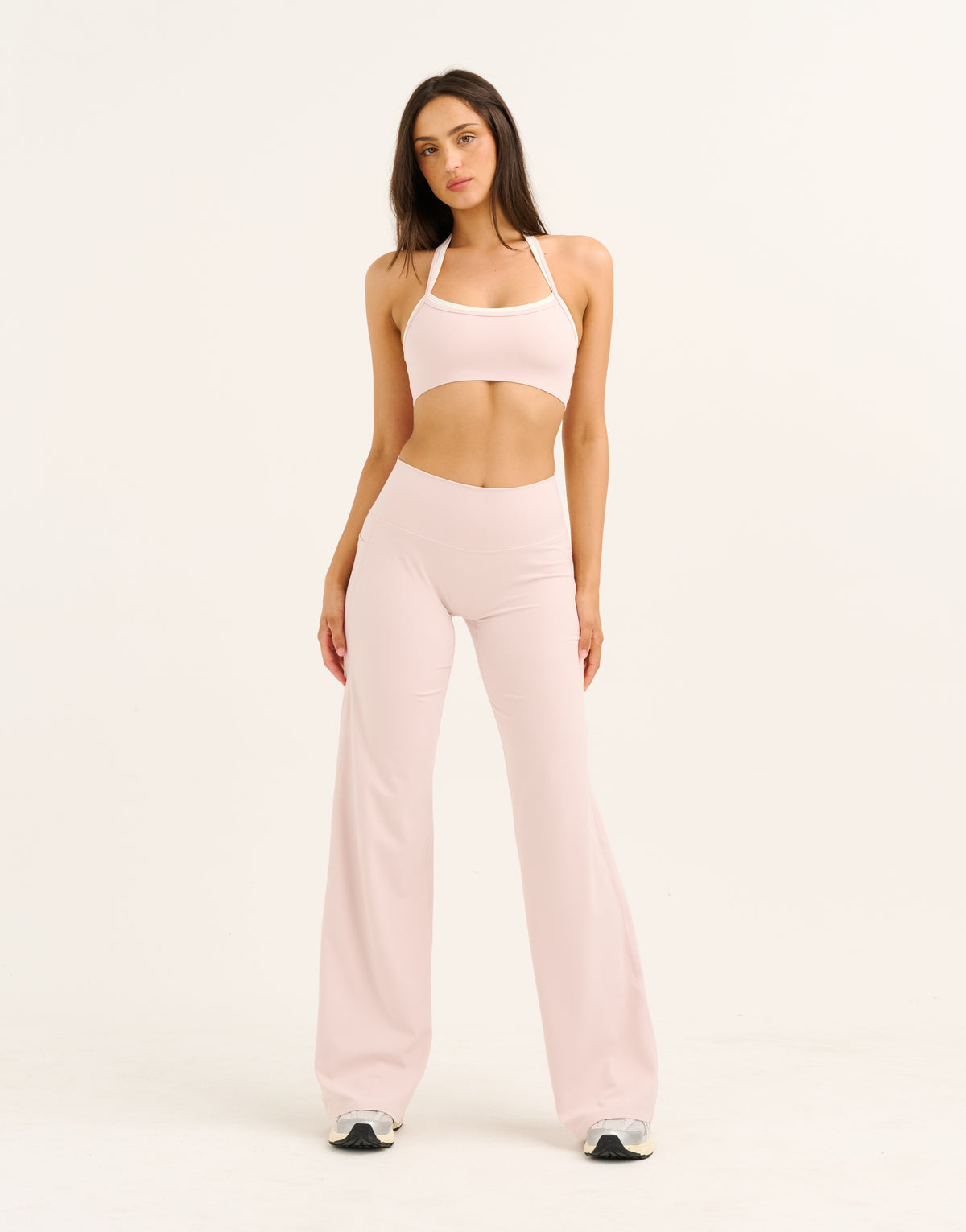 Lycra Wide Leg Pant - Mauve