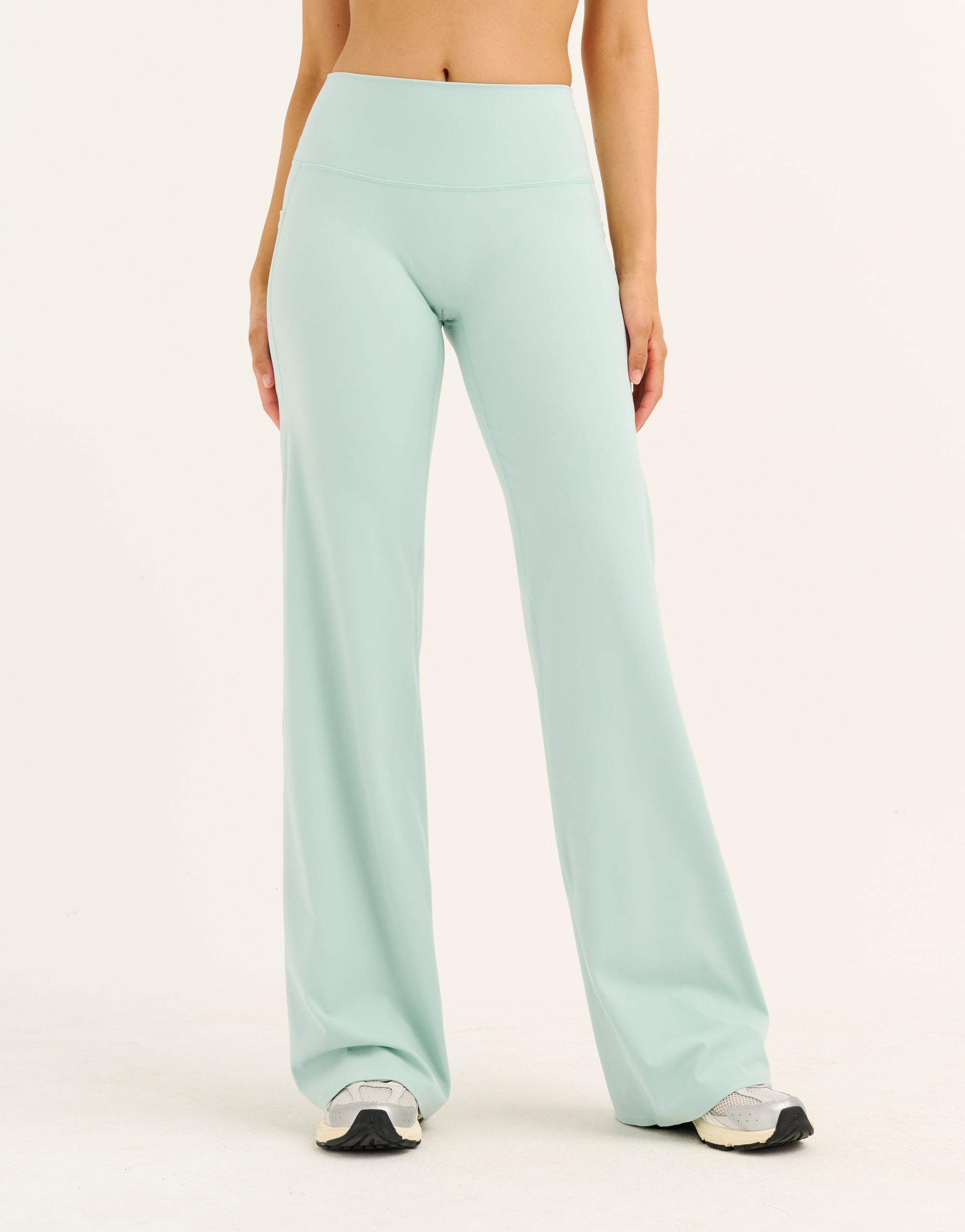 Lycra Wide Leg Pant - Mint