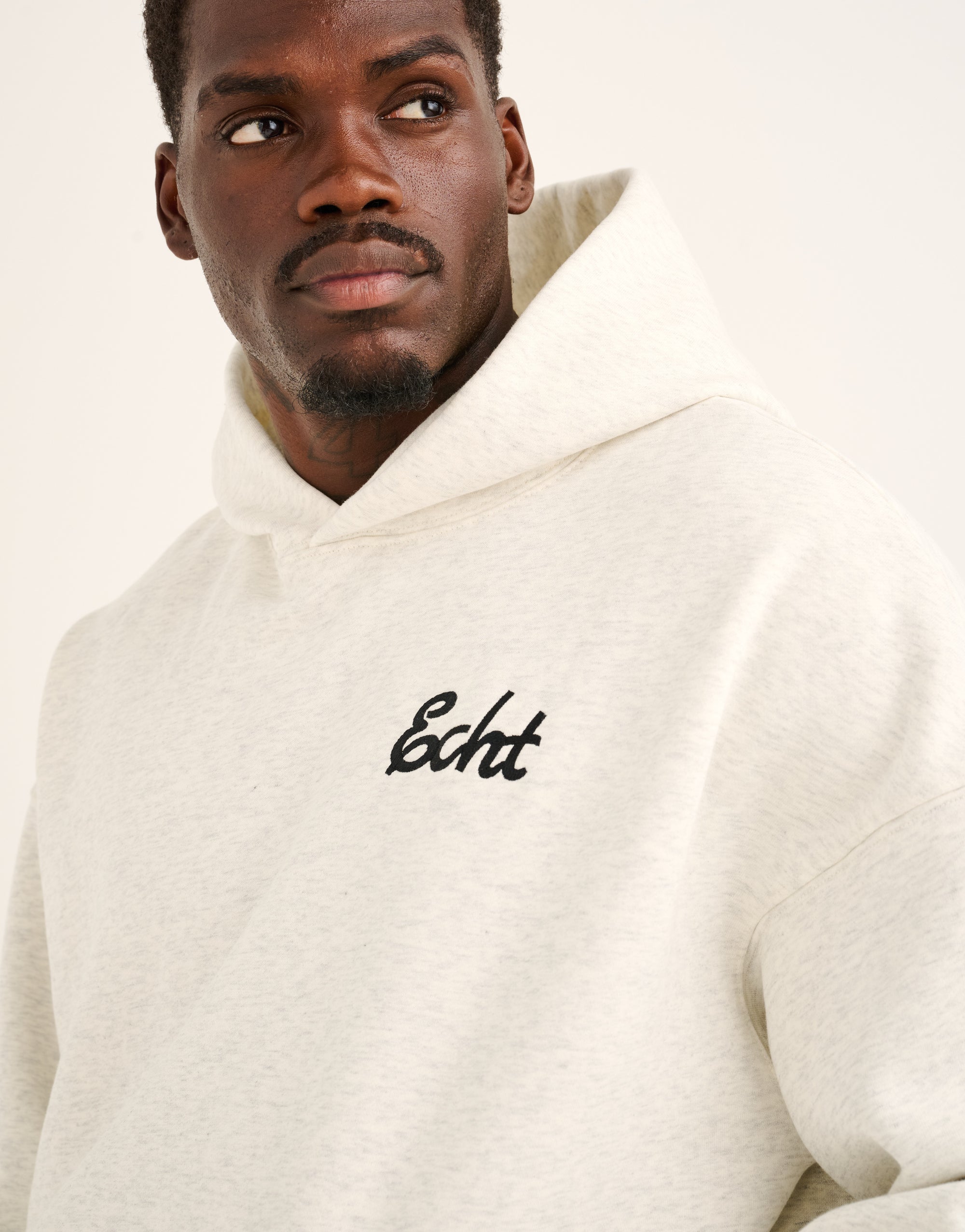 Script Hoodie - Heather Grey