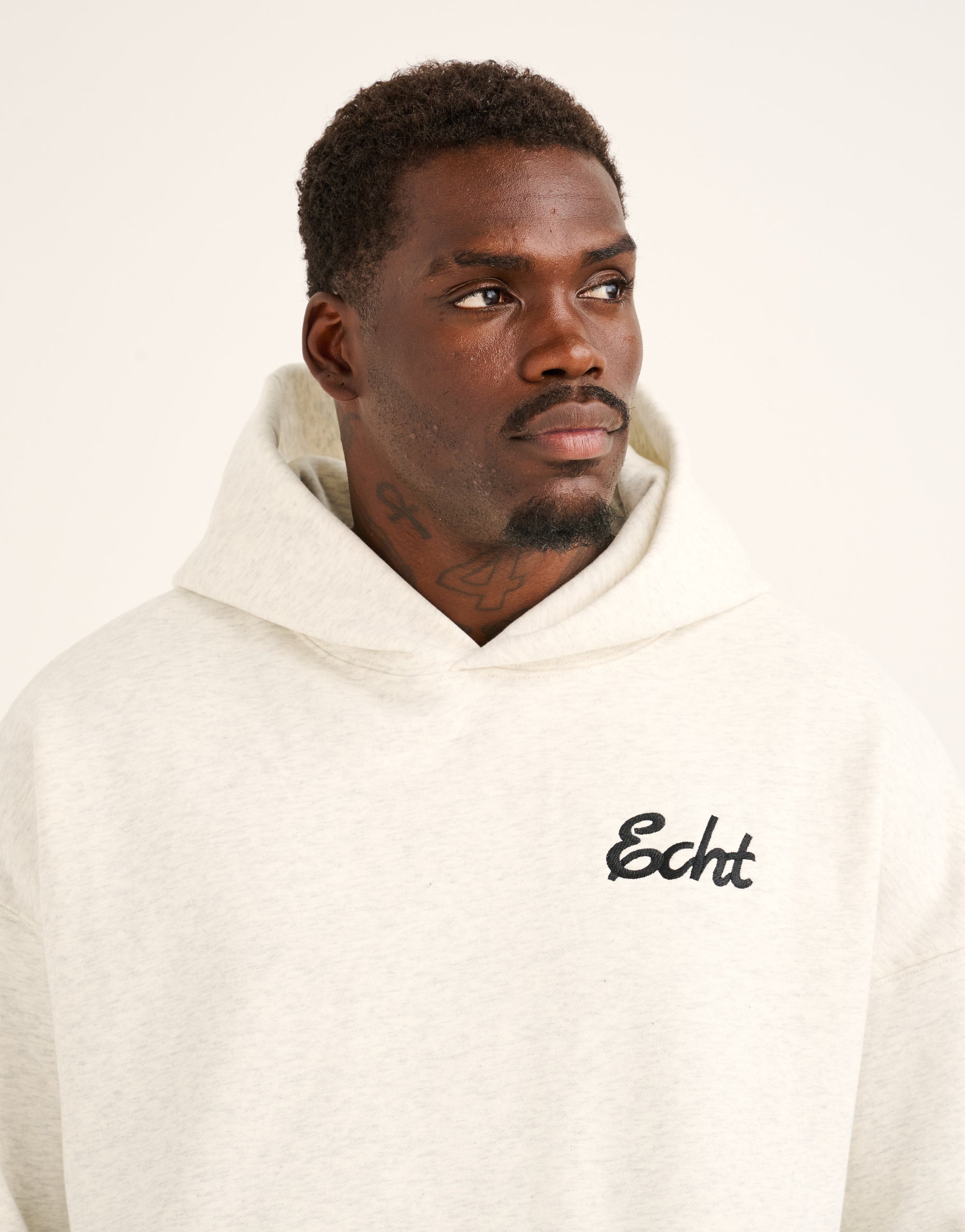 Script Hoodie - Heather Grey