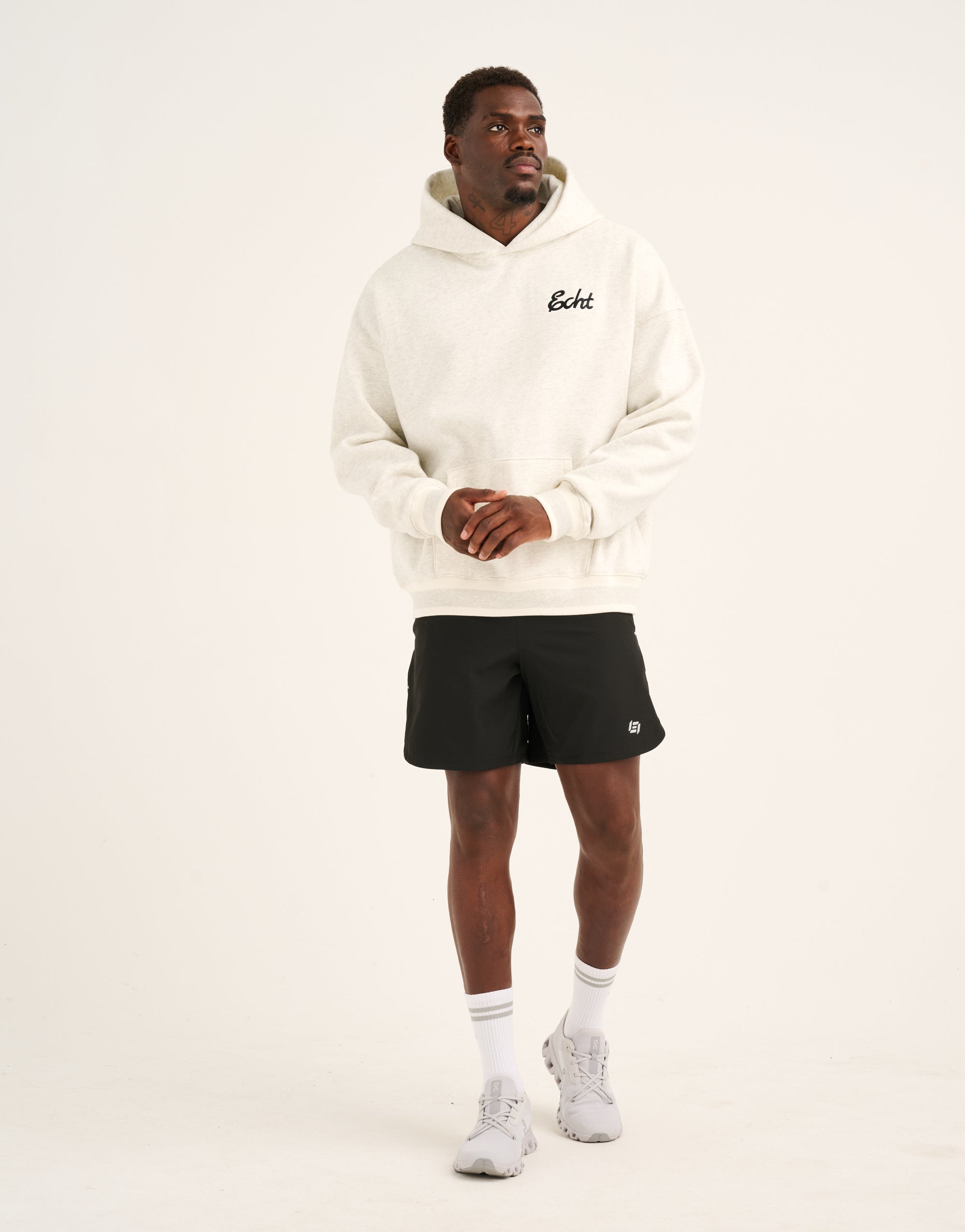 Script Hoodie - Heather Grey