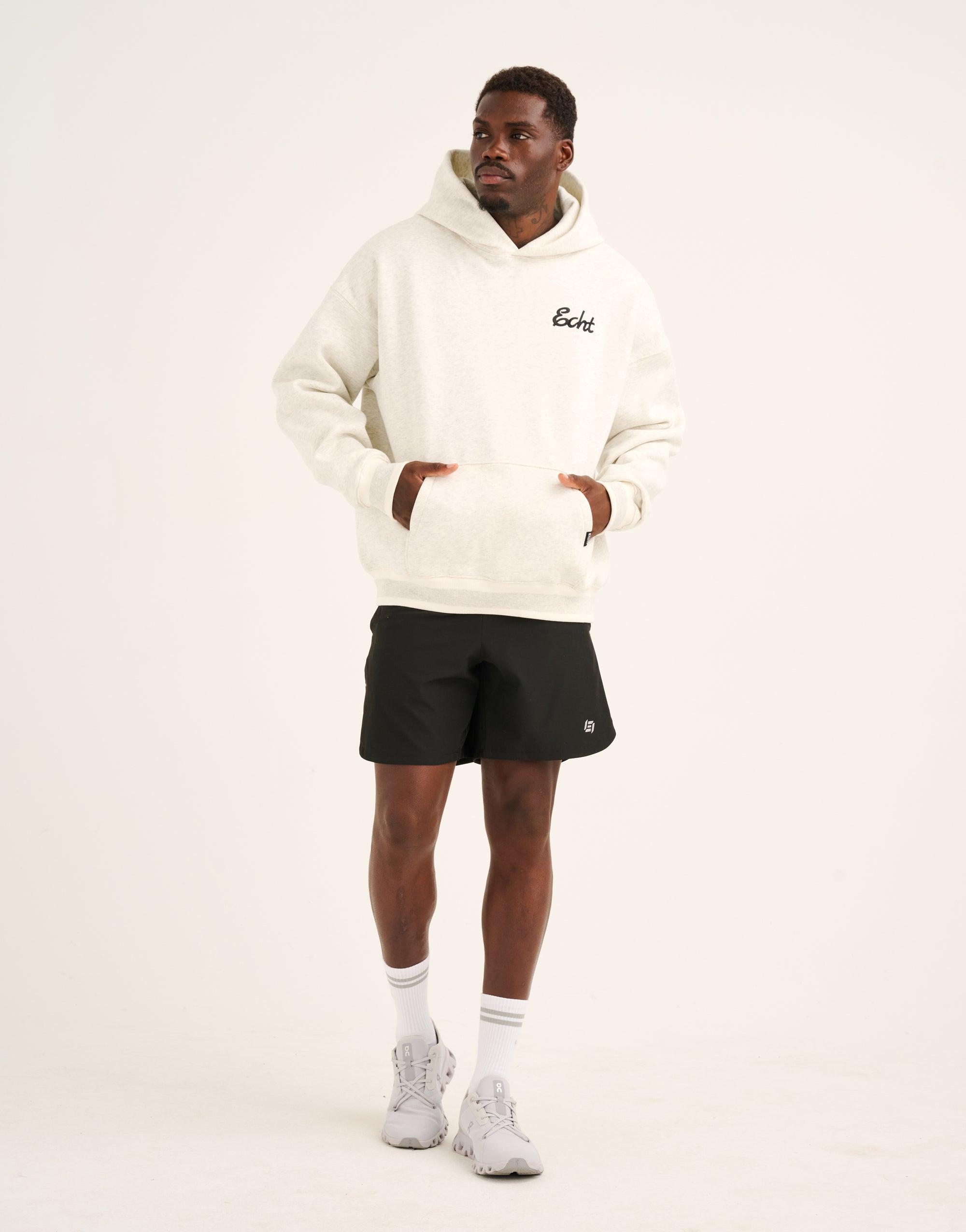 Script Hoodie - Heather Grey