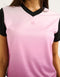 Club V Neck Crop Tee - Lilac
