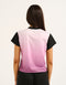 Club V Neck Crop Tee - Lilac