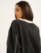 Club V Neck Sweatshirt - Black