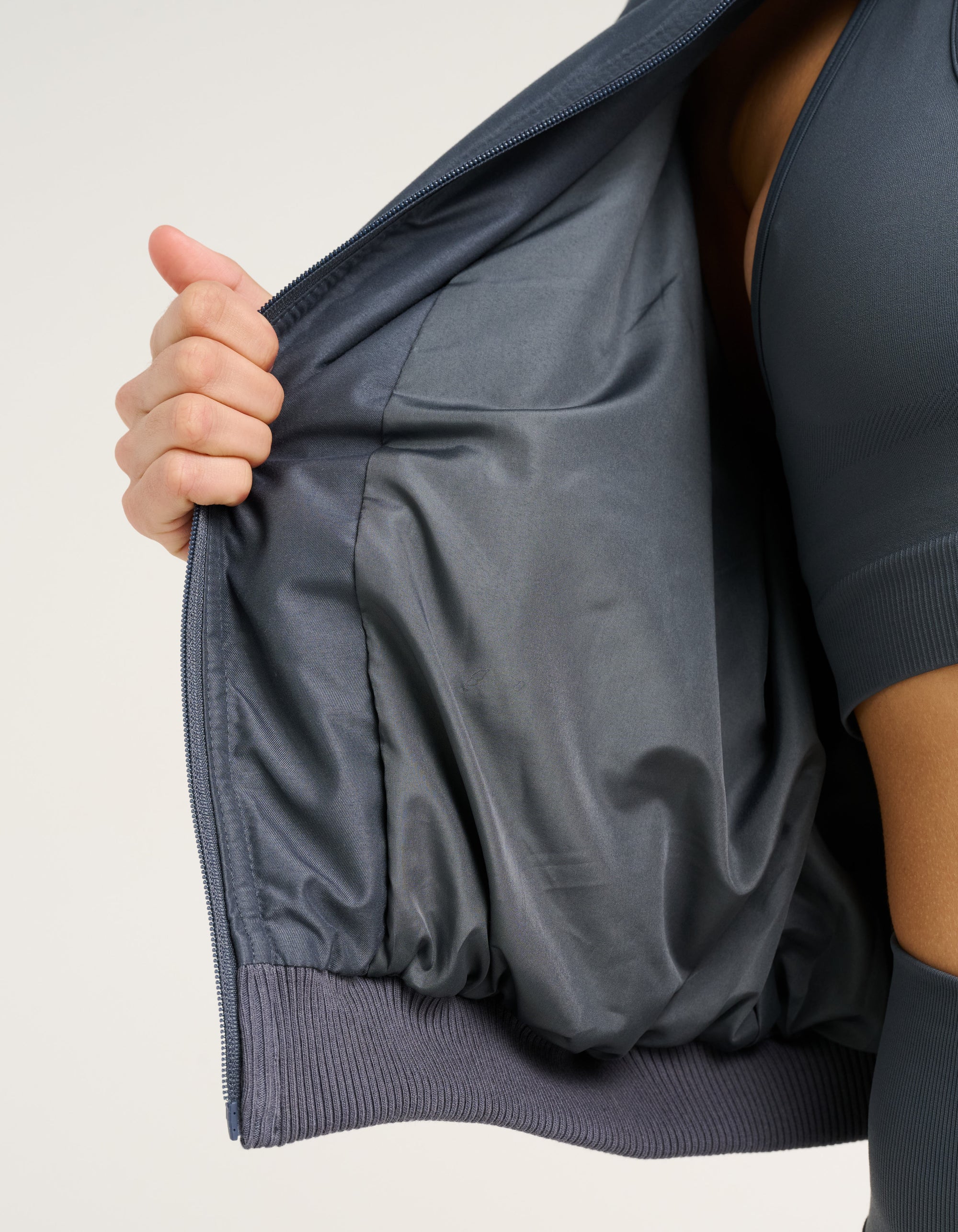 Tempo Pulse Bomber Jacket - Storm Grey