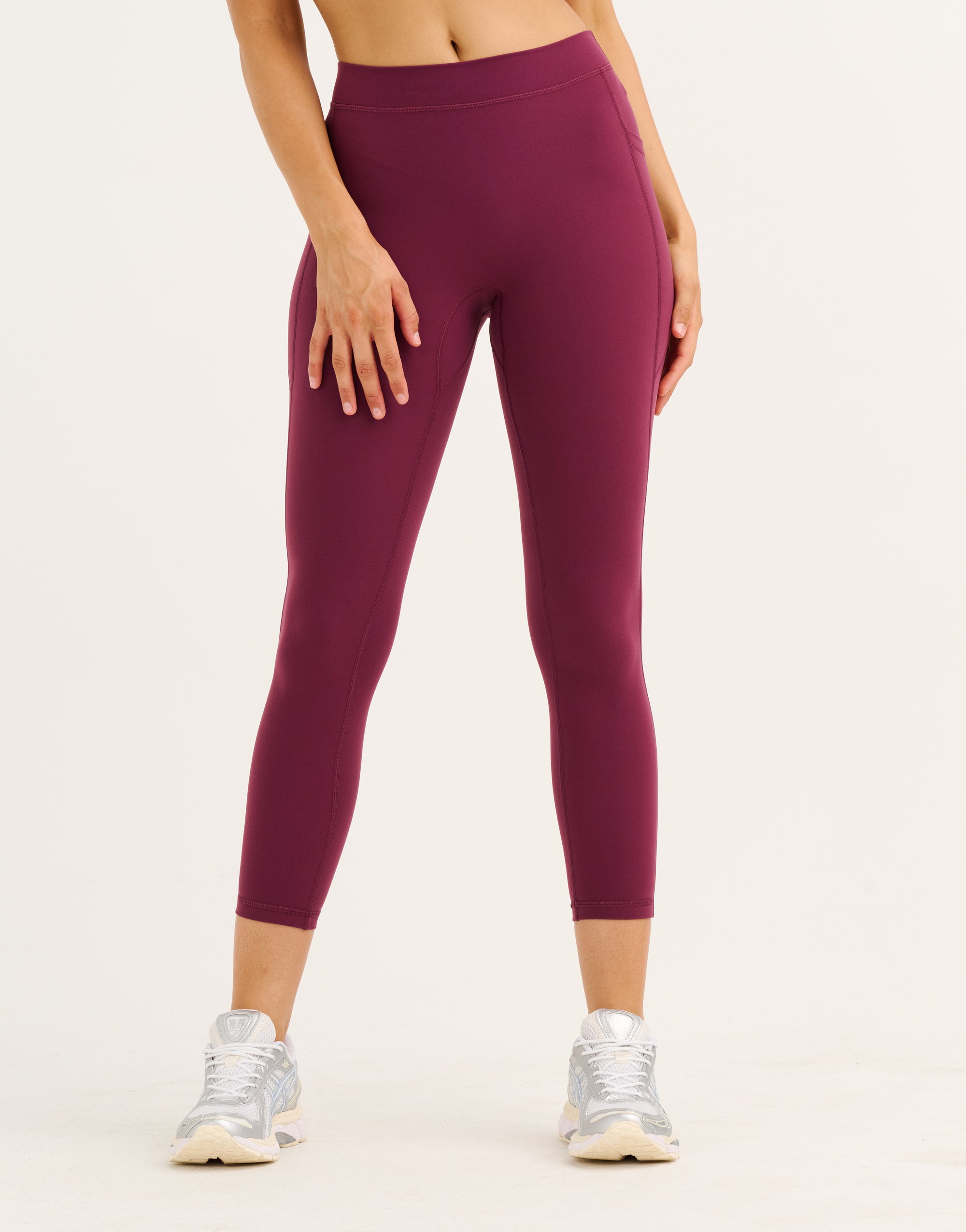 Ascend Pocket Mid-Waist Leggings 23" - Blackberry