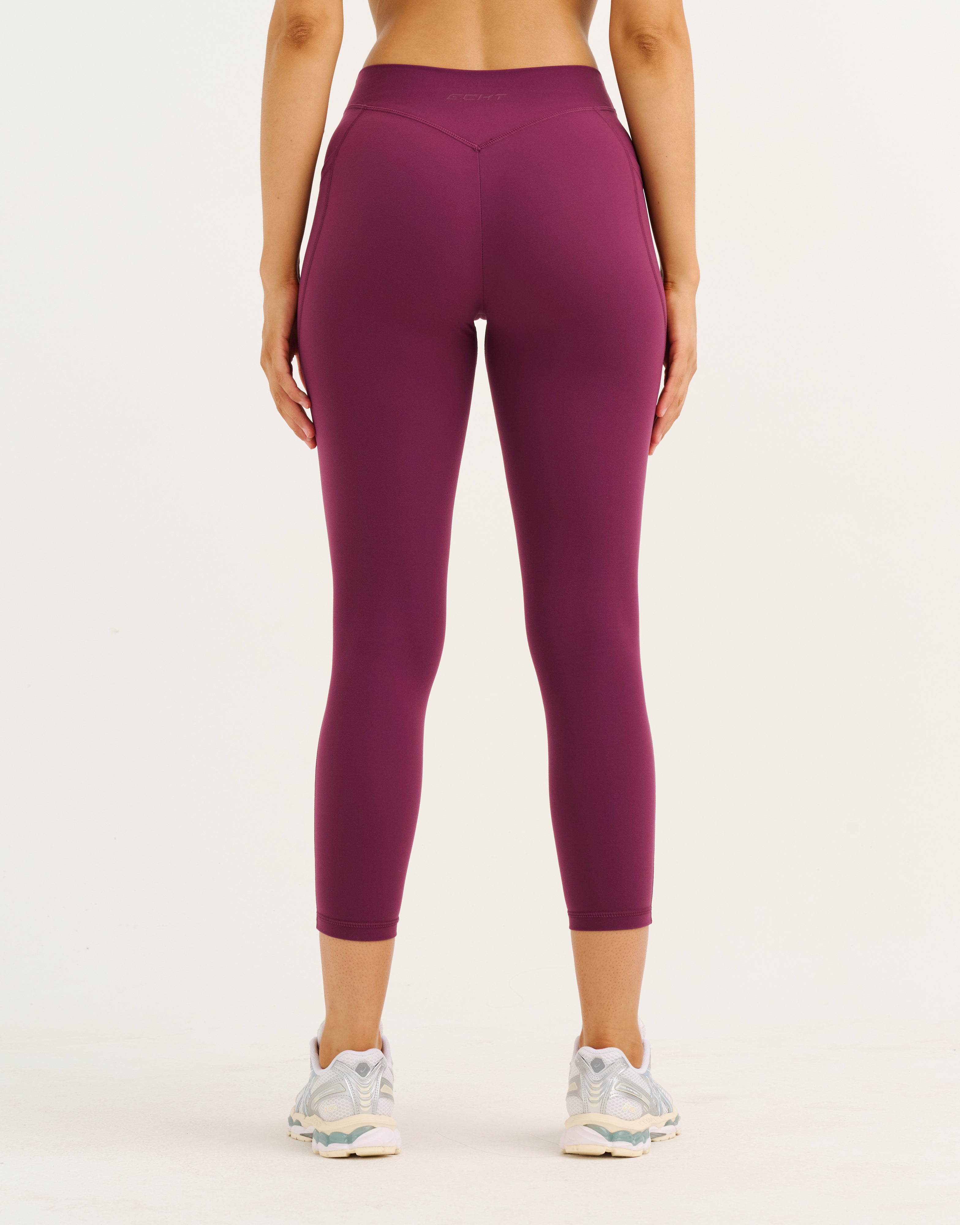 Ascend Pocket Mid-Waist Leggings 23" - Blackberry
