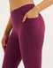 Ascend Pocket Mid-Waist Leggings 23" - Blackberry