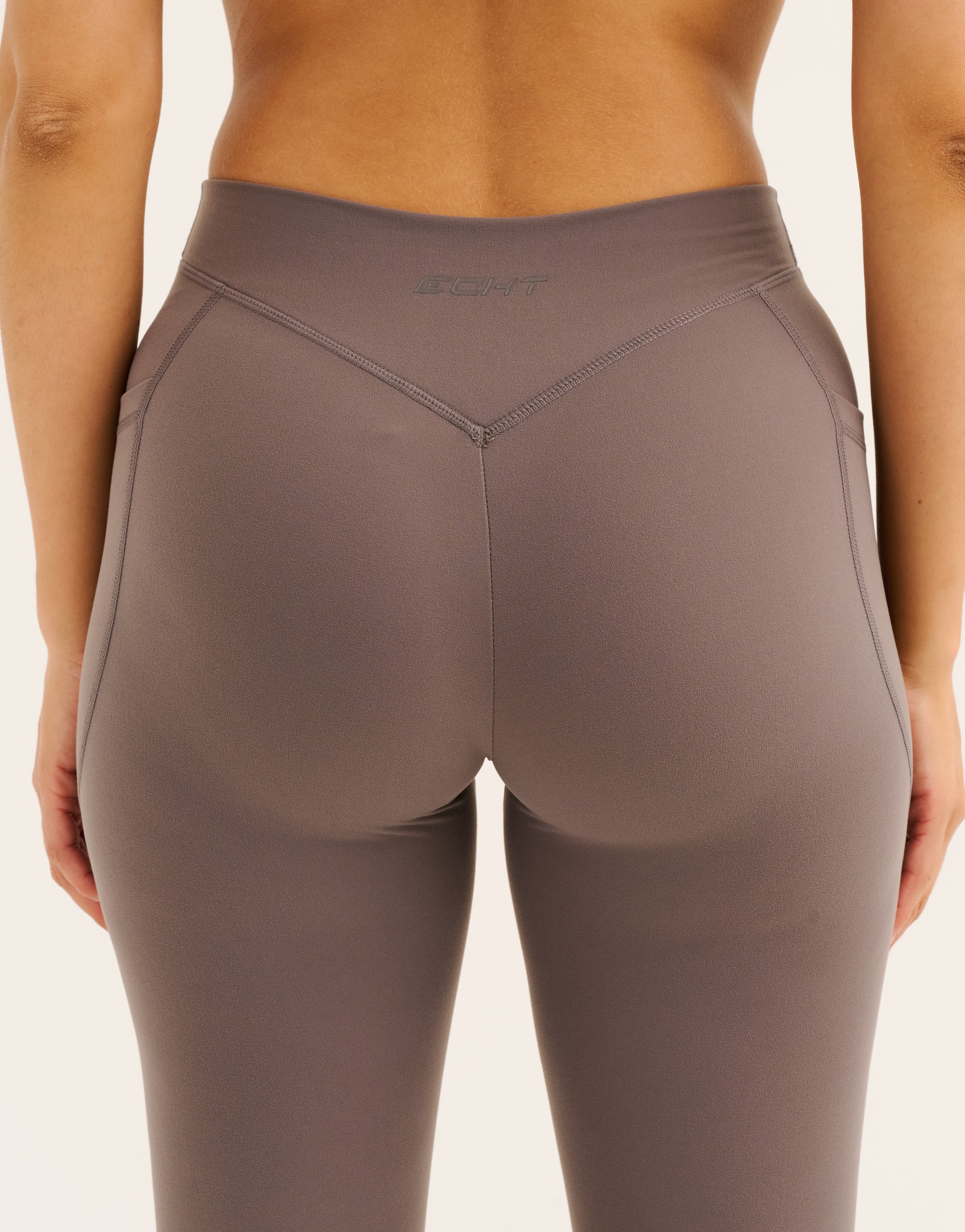 Ascend Pocket Mid-Waist Leggings 23" - Slate Grey