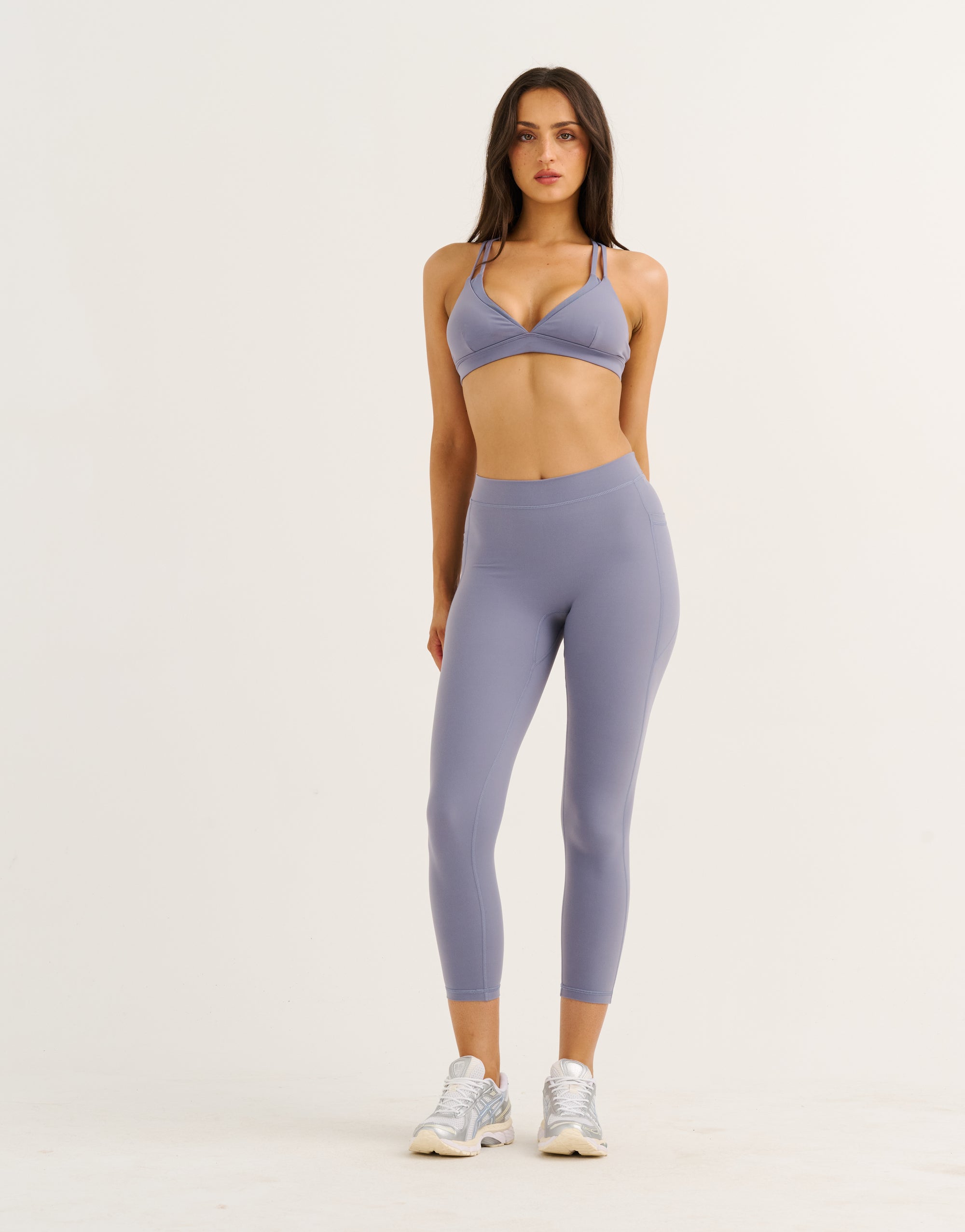 Ascend Pocket Mid-Waist Leggings 23" - Washed Blue