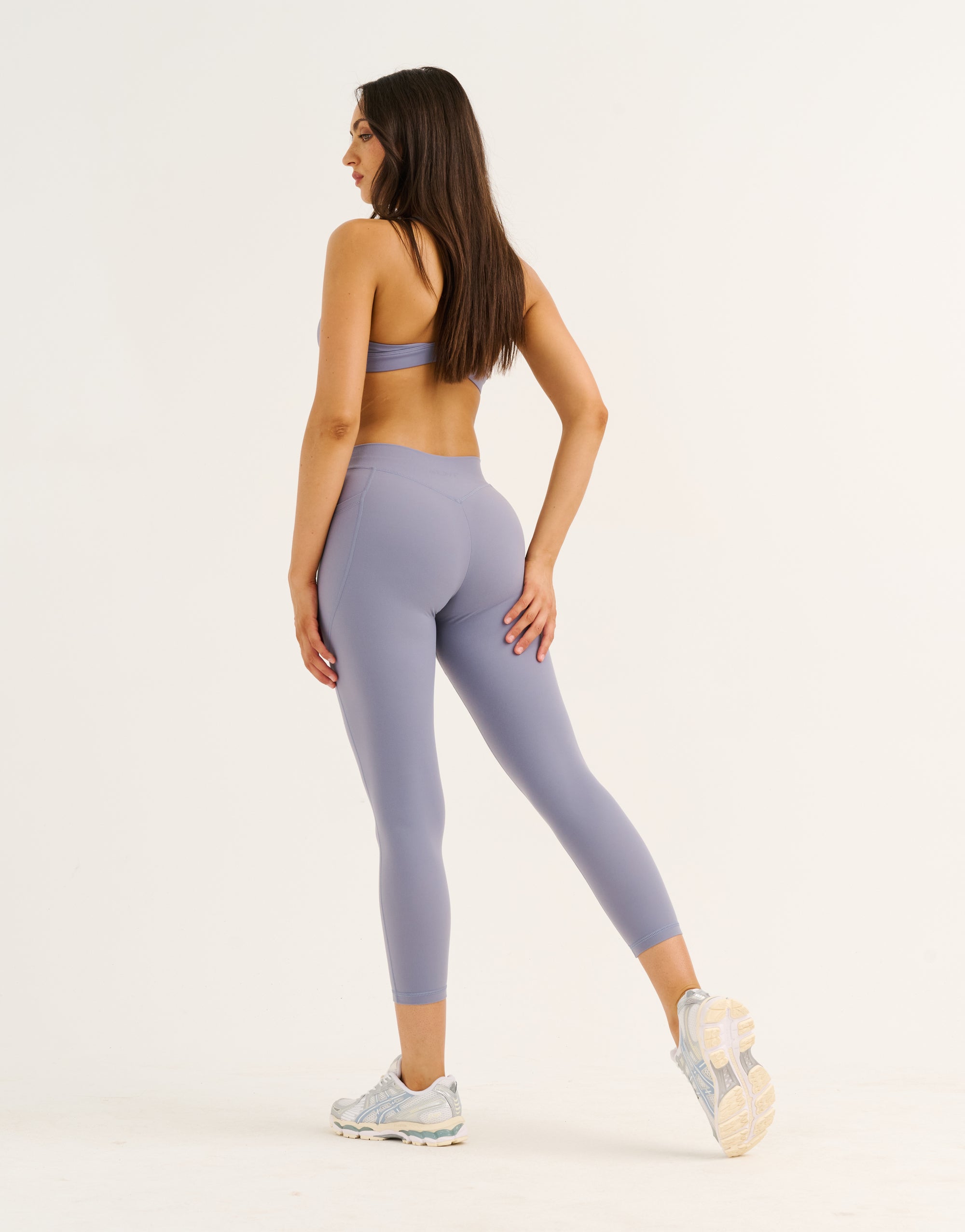 Ascend Pocket Mid-Waist Leggings 23" - Washed Blue