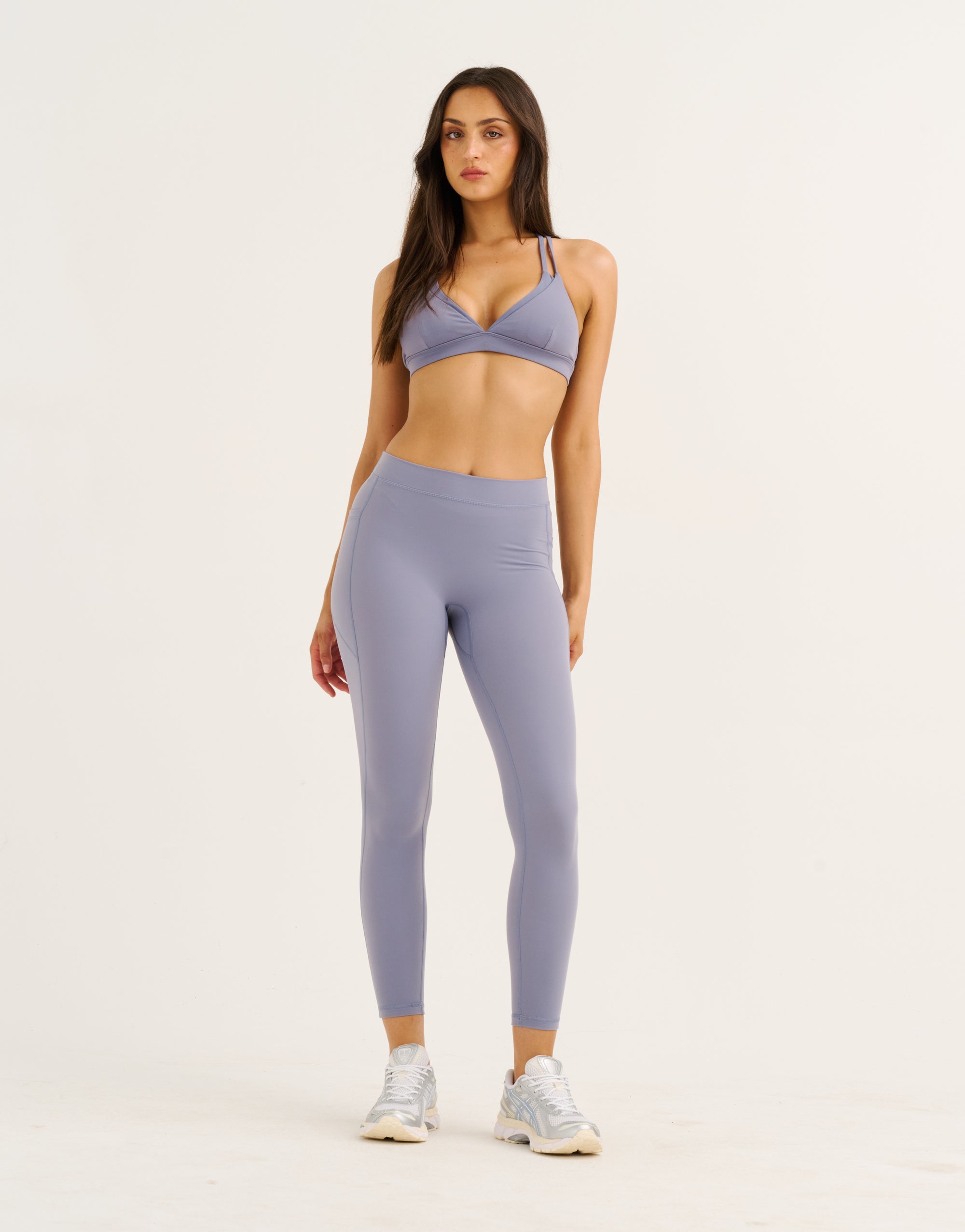 Ascend Pocket Mid-Waist Leggings 25" - Washed Blue