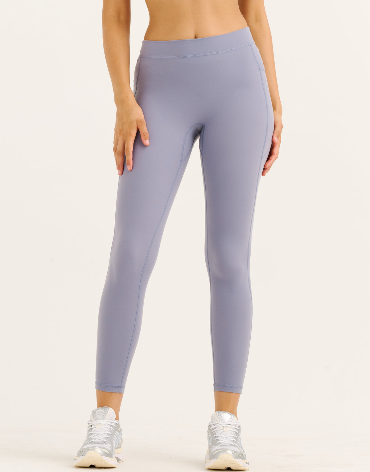 Ascend Pocket Mid-Waist Leggings 25" - Washed Blue