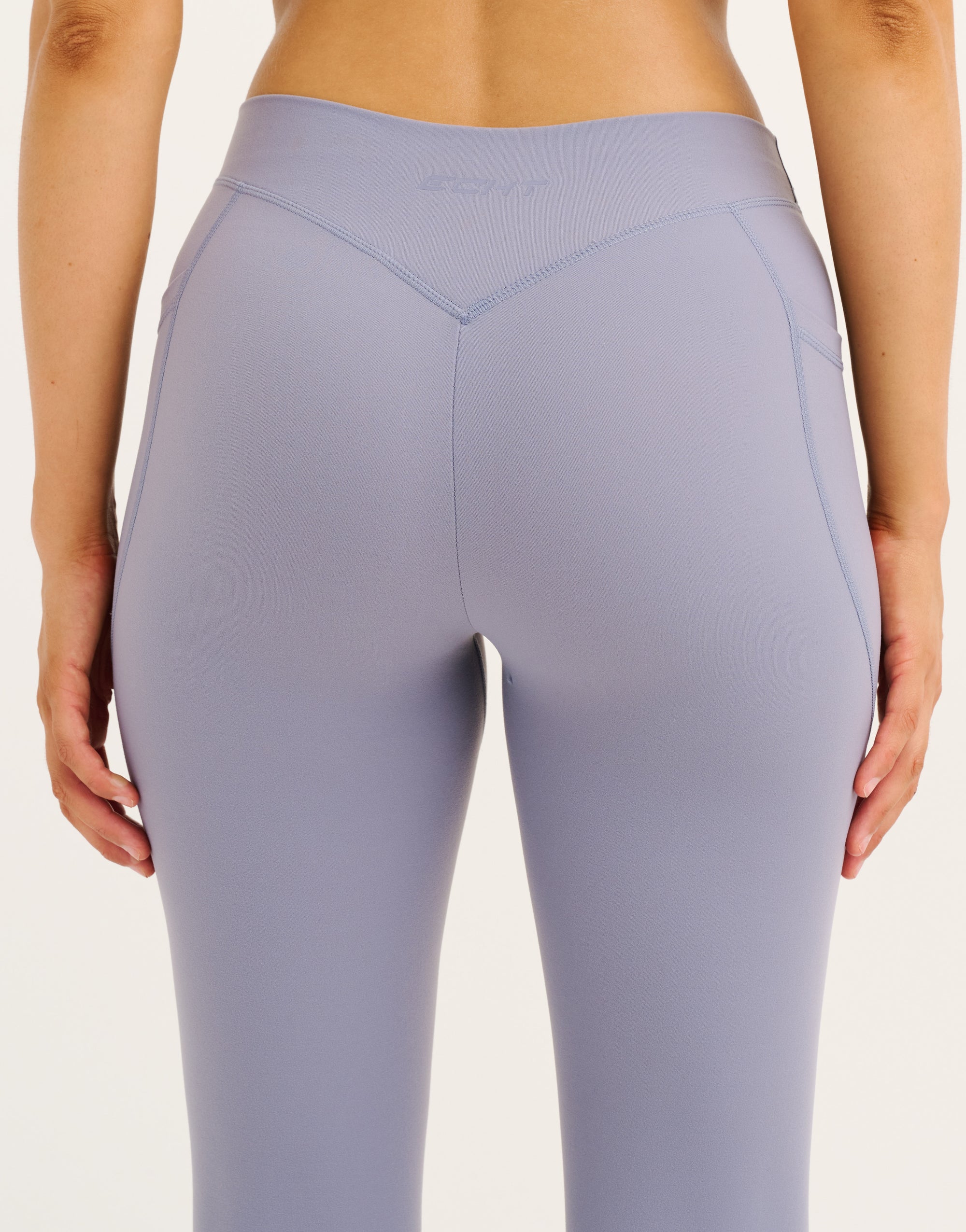 Ascend Pocket Mid-Waist Leggings 25" - Washed Blue