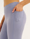 Ascend Pocket Mid-Waist Leggings 28" - Washed Blue