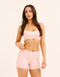 Ascend Pocket Mid-Waist Shorts 4" - Mauve