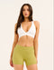 Ascend Pocket Mid-Waist Shorts 4" - Olive