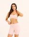 Ascend Pocket Mid-Waist Shorts 6" - Mauve
