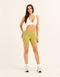 Ascend Pocket Mid-Waist Shorts 6" - Olive