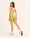 Ascend Pocket Mid-Waist Shorts 6" - Olive