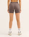 Ascend Pocket Mid-Waist Shorts 6" - Slate Grey