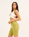 Ascend Pocket Mid-Waist Shorts 8" - Olive