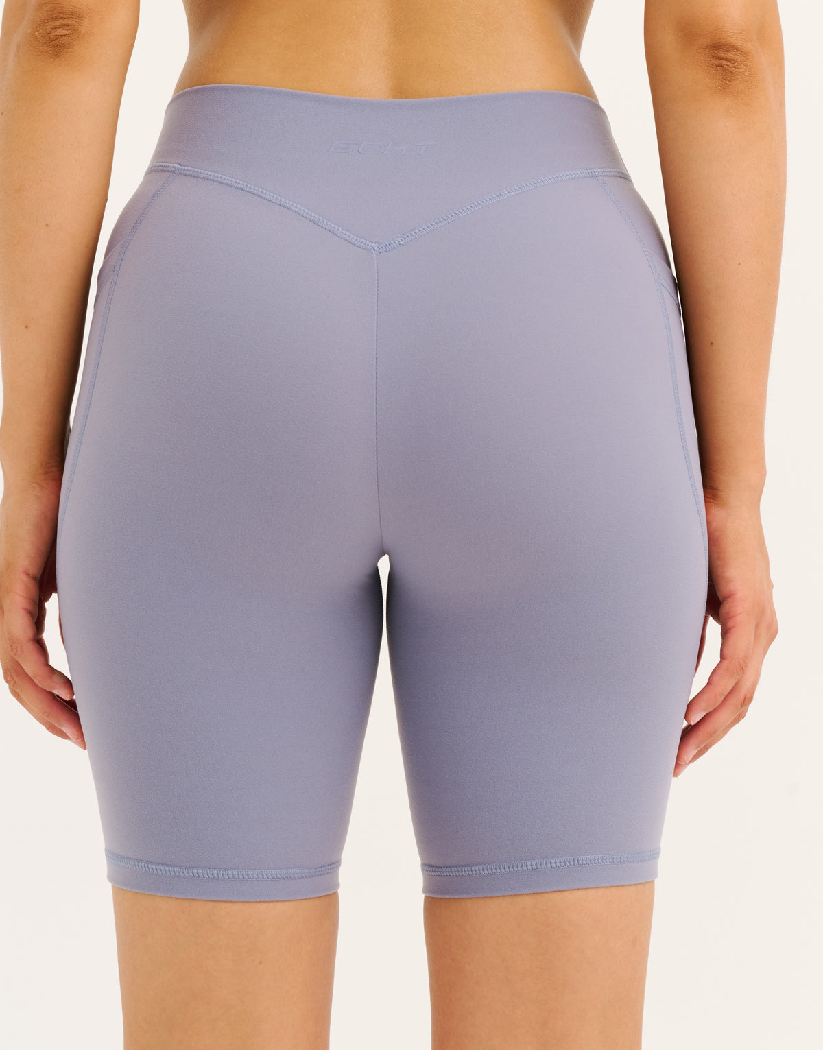 Ascend Pocket Mid-Waist Shorts 8" - Washed Blue