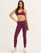 Force Scrunch Mid-Waist Leggings - Blackberry