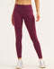 Force Scrunch Mid-Waist Leggings - Blackberry