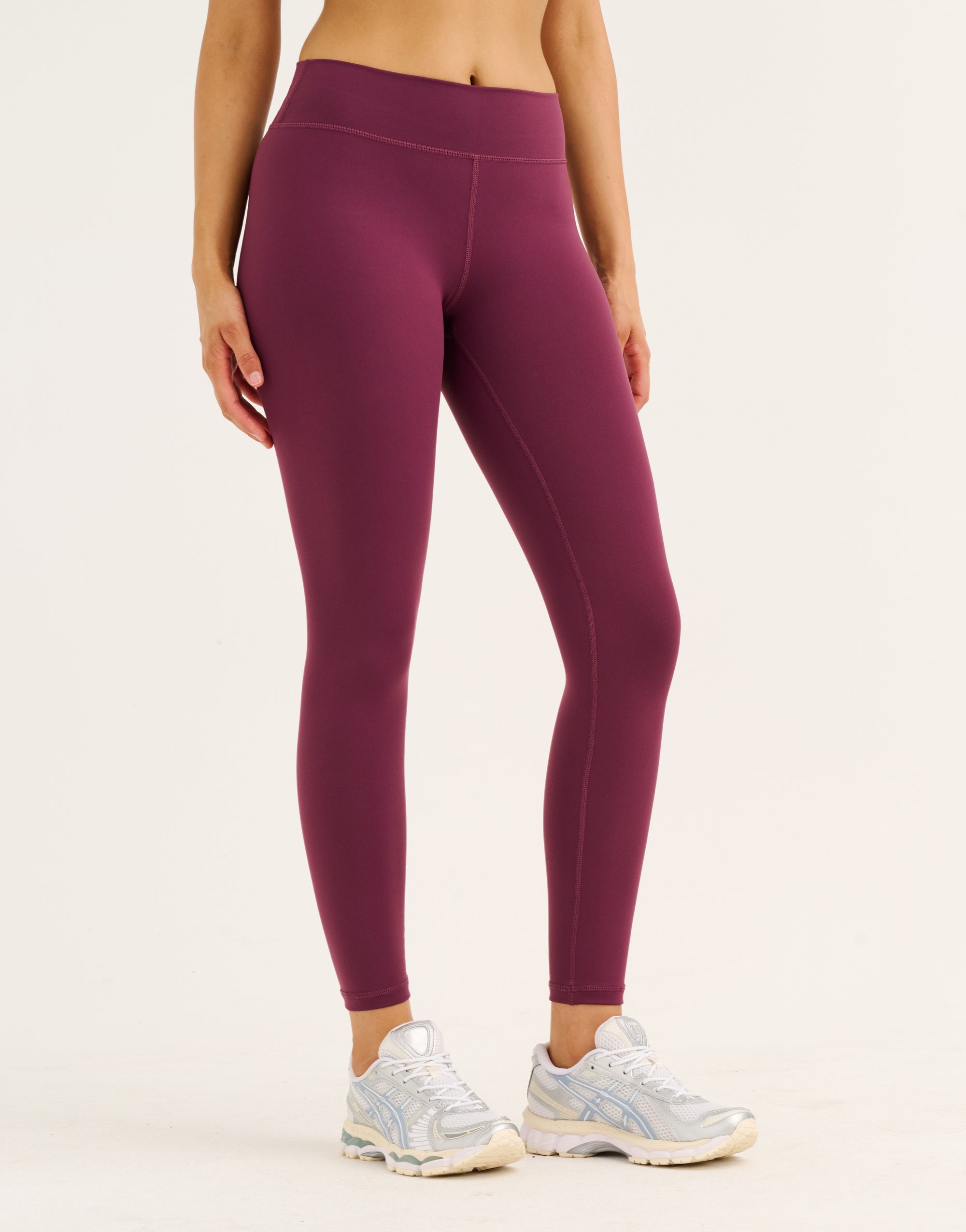 Force Scrunch Mid-Waist Leggings - Blackberry