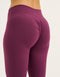 Force Scrunch Mid-Waist Leggings - Blackberry
