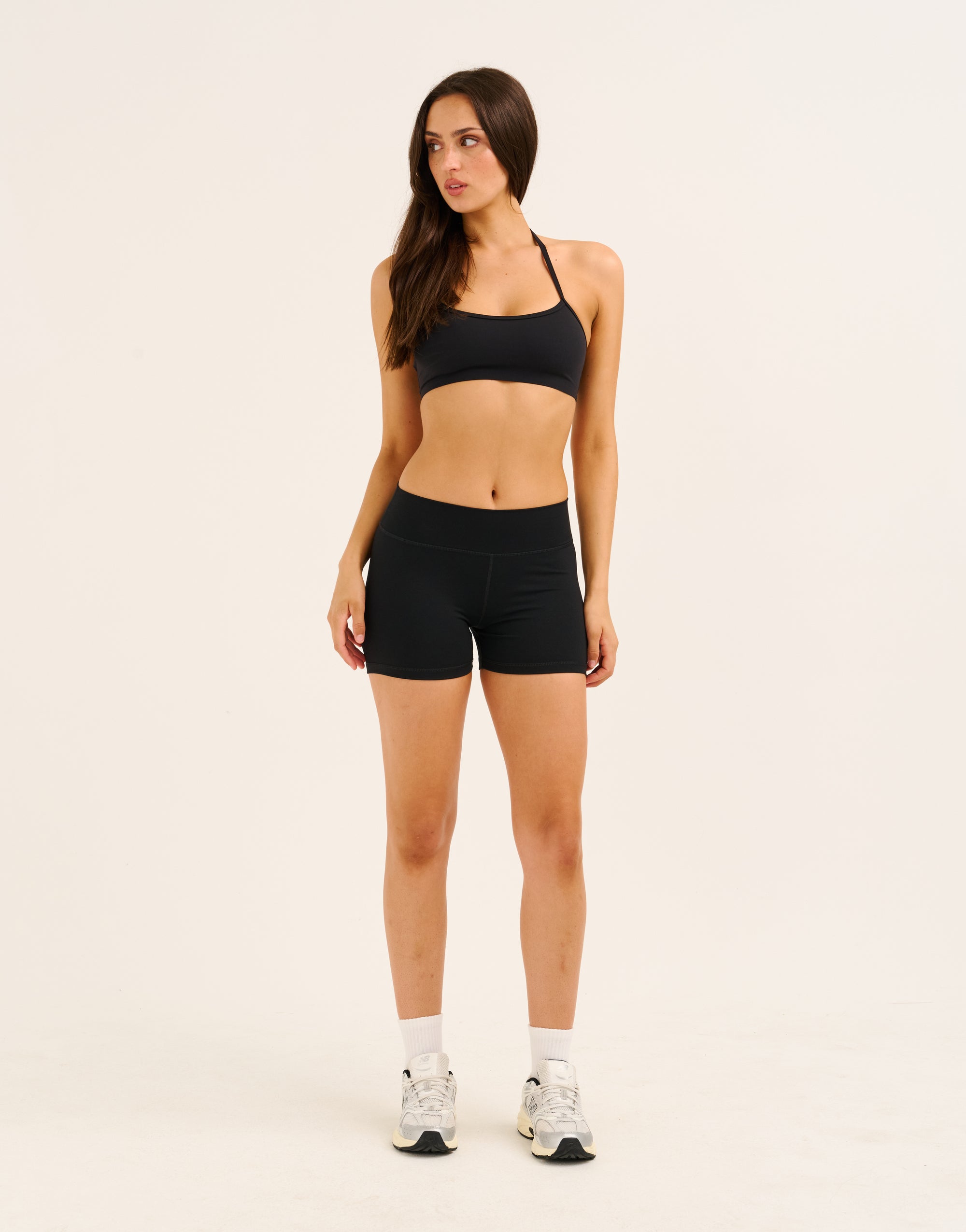 Echt Force Scrunch Mid-Waist Shorts - Black