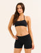 Echt Force Scrunch Mid-Waist Shorts - Black