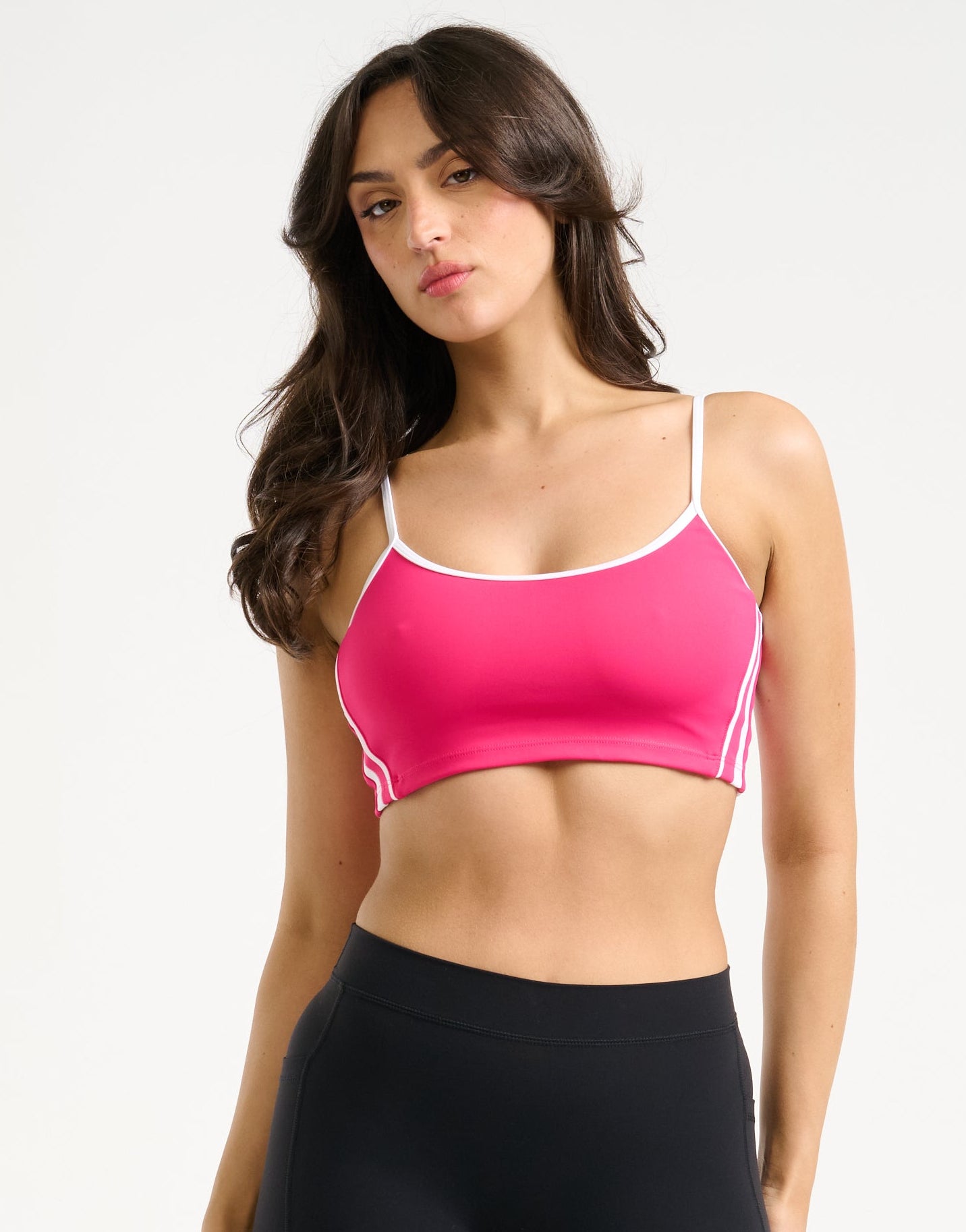 Y2K Retro Speed Sports Bra - Pink