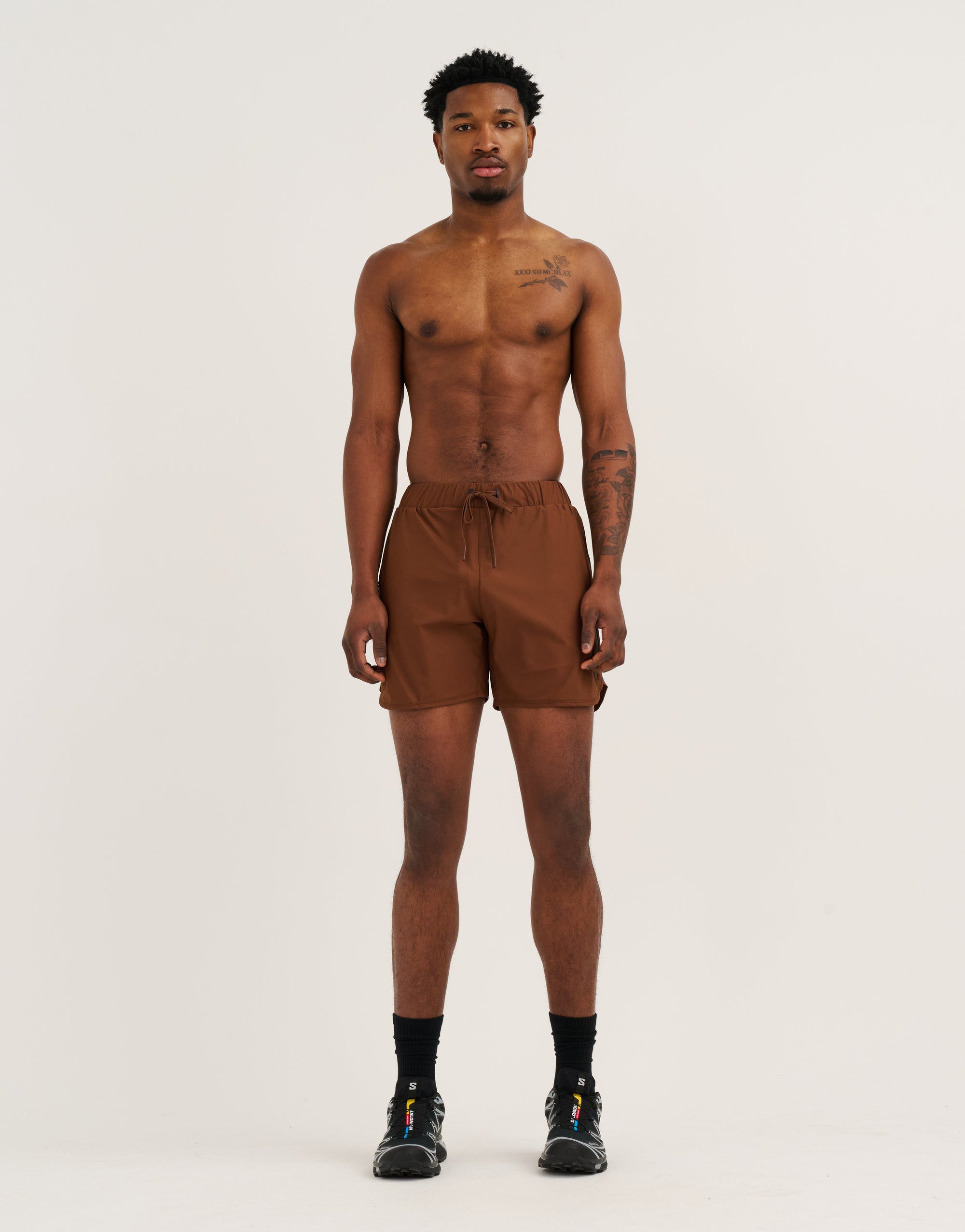 Apex Trainer Shorts - Brown