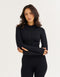 Arise Essential Zip-Up Long Sleeve - Stealth Black