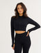 Arise Essential Zip-Up Long Sleeve - Stealth Black