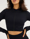 Arise Essential Zip-Up Long Sleeve - Stealth Black