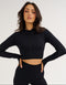 Arise Essential Zip-Up Long Sleeve - Stealth Black