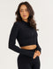 Arise Essential Zip-Up Long Sleeve - Stealth Black