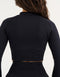 Arise Essential Zip-Up Long Sleeve - Stealth Black