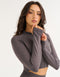 Arise Essential Zip-Up Long Sleeve - Slate Grey
