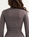 Arise Essential Zip-Up Long Sleeve - Slate Grey